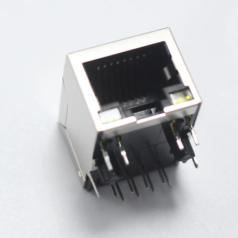 1 шт. разъем RJ45 Femlae С светодиодный светильник 59 сетевой прямоугольный 8P8C с