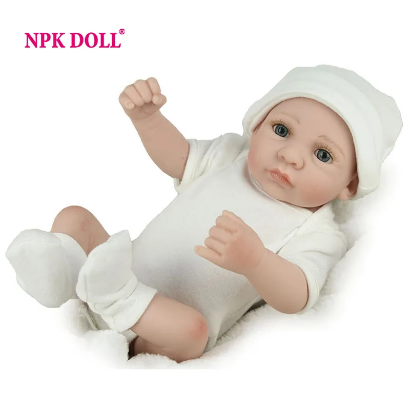 NPKDOLL мини виниловая силиконовая кукла Reborn Baby Doll Boy Playmate детские куклы игрушки