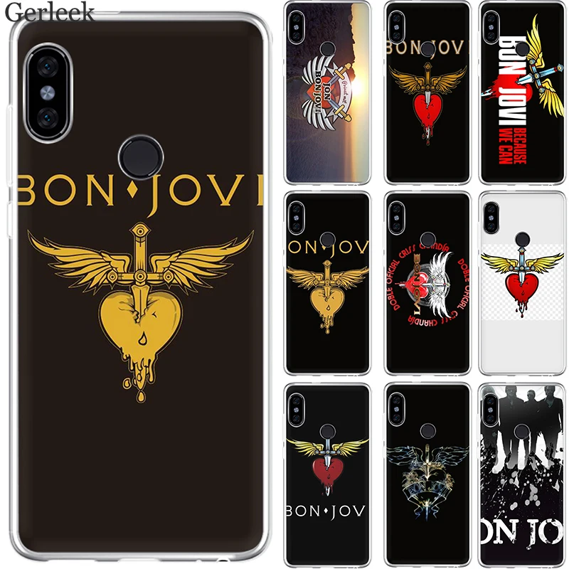 Жесткий чехол Desxz для мобильного телефона Bon Jovi Rock Xiaomi Mi 5 5S 6 8 9 A1 A2 5X 6X Mix 2S F1 Lite