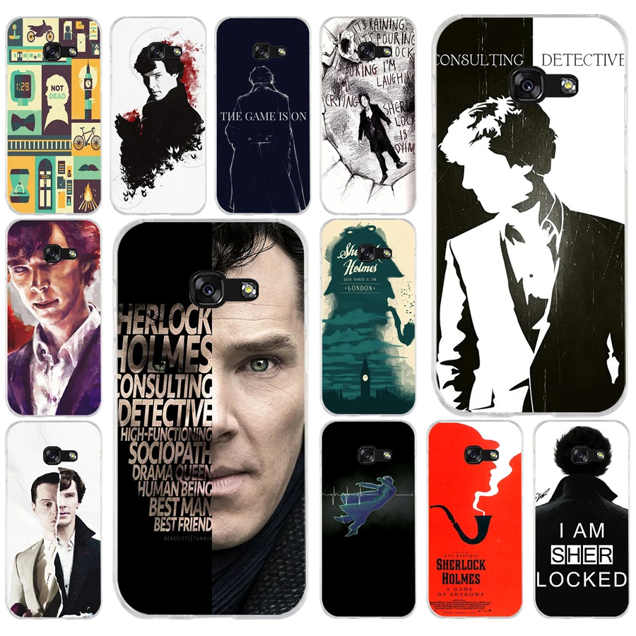 153AQ sherlock holmes Soft Silicone Tpu Cover phone Case for Samsung galaxy a3 a5 2016 2017 a6 A8 2018 | Мобильные телефоны и