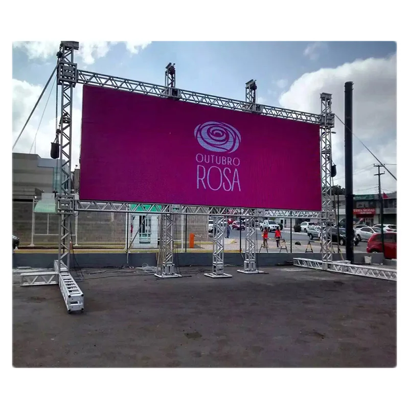 High brightness P8 120*120pixels outdoor led screen display USB 3G 4G p8 advertising | Электронные компоненты и