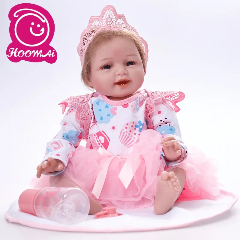 Кукла новорожденная Реалистичная кукла из ткани с красивым платьем подарок на