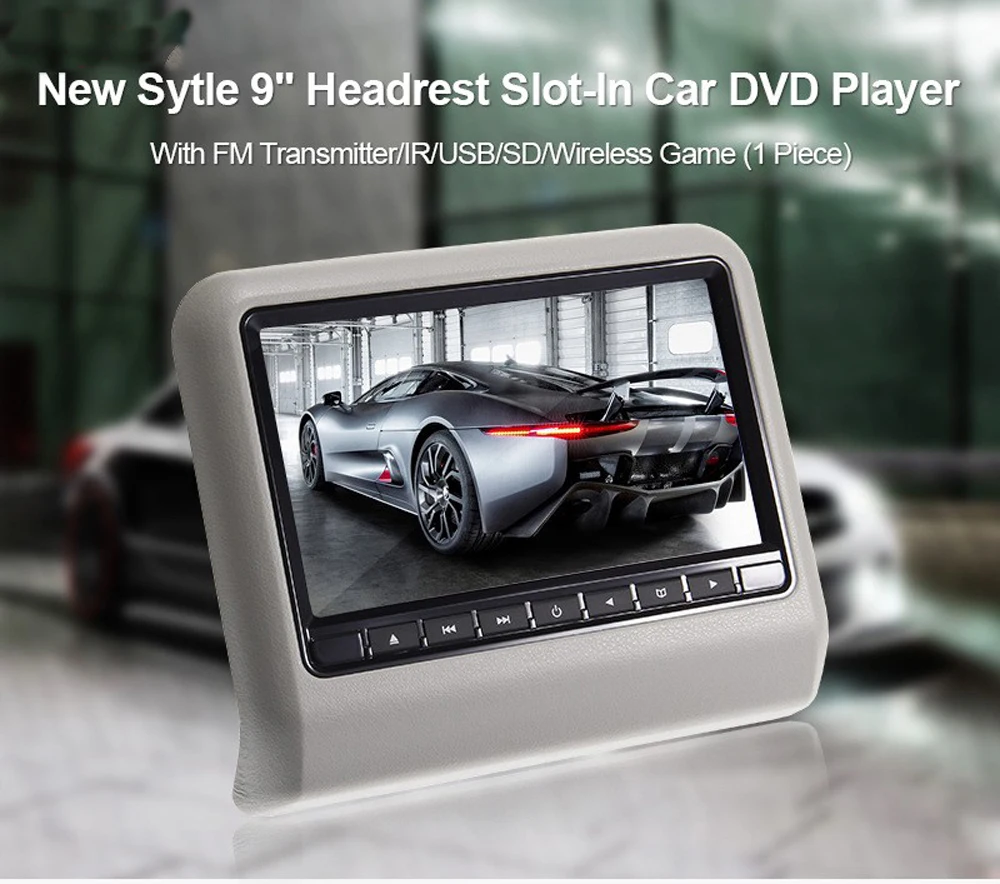 2 шт. 9 дюймов HD 800*480 LED подголовник автомобиля dvd-плеер Мониторы Встроенный динамик