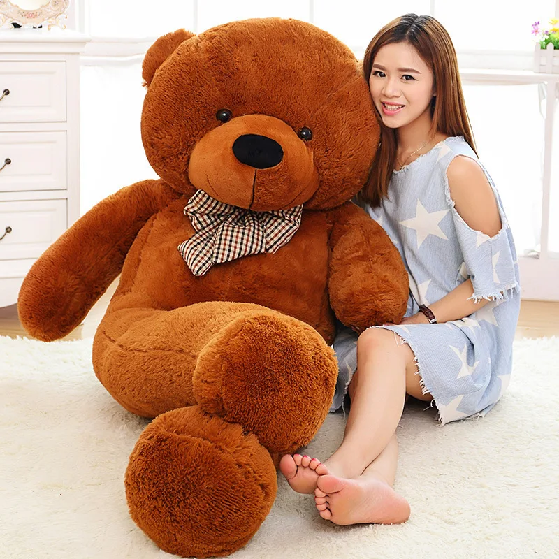 

High Quality 120cm Stuffed Lovely Teddy Bear Plush Toy Big Embrace Bear Children Kid Doll Girls Gifts Girlfriend Birthday gift