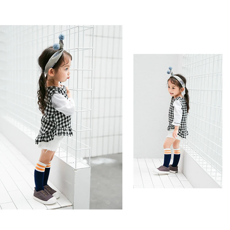 1 пара Детские длинные гетры для детей мальчиков и девочек Хлопковые носки