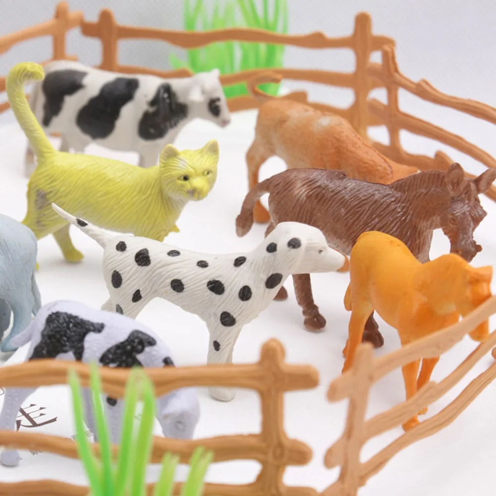 15pcs Cute Lovely Plastic Educational Simulated Farm Animals Model Toy For Kids Children 2018 | Игрушки и хобби