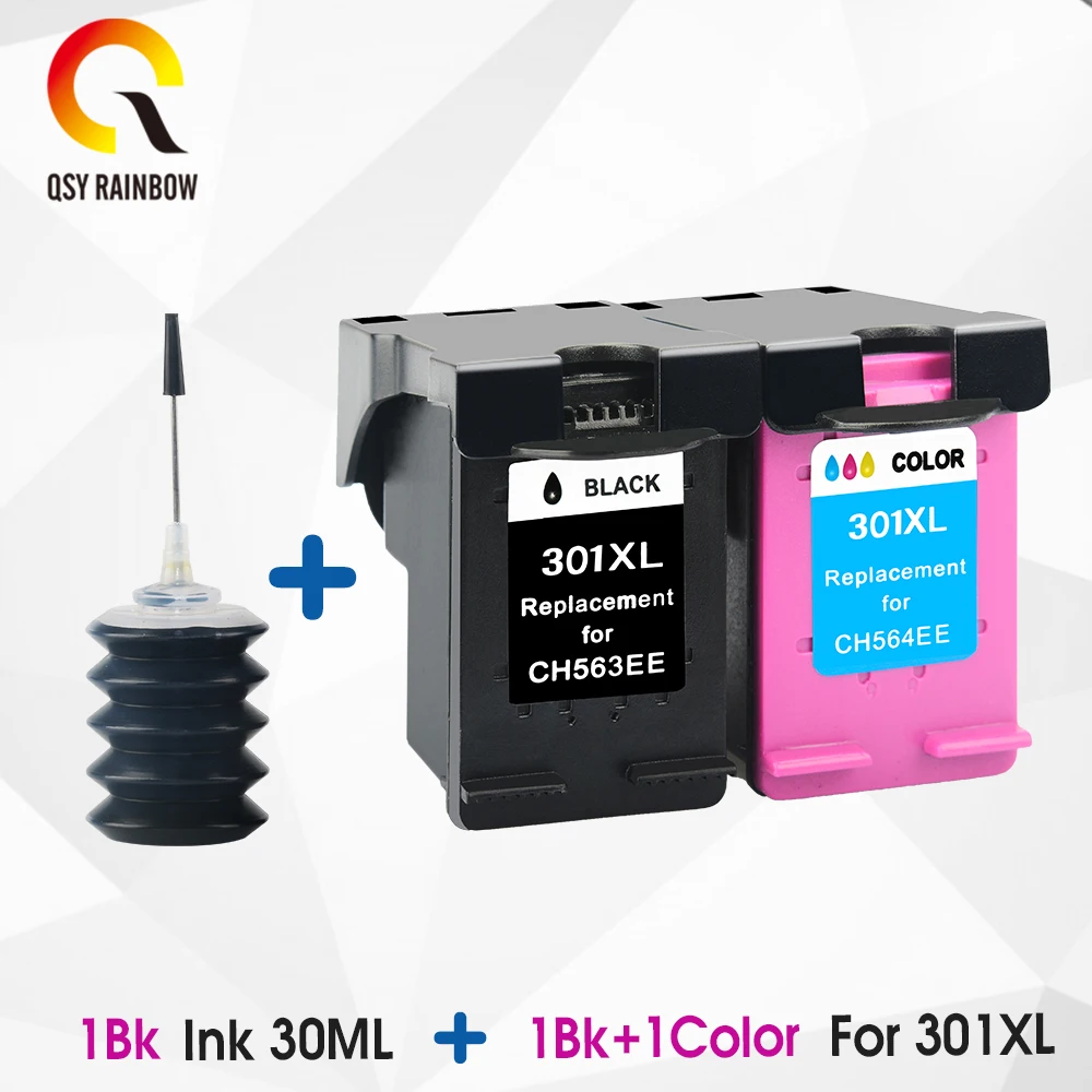 QSYRAINBOW Американская классификация проводов 2р 301XL для HP 301 XL сменный чернильный