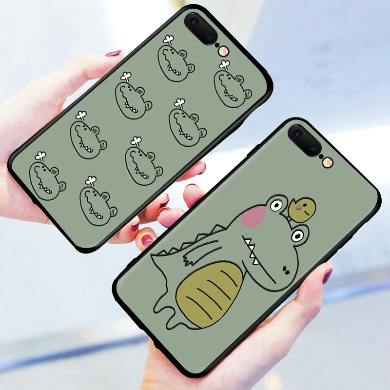 IIOZO милый чехол для телефона с рисунком животного из крокодиловой кожи iphone 6 6s 7 8
