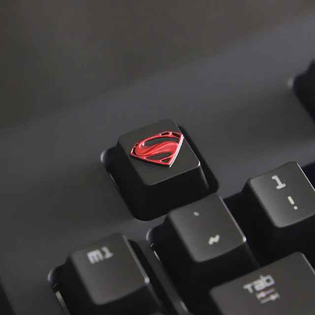 Заказной тисненый цинковый сплав keycap Для Игры Механическая клавиатура, высококачественный уникальный DIY для C - Цвет: Superman