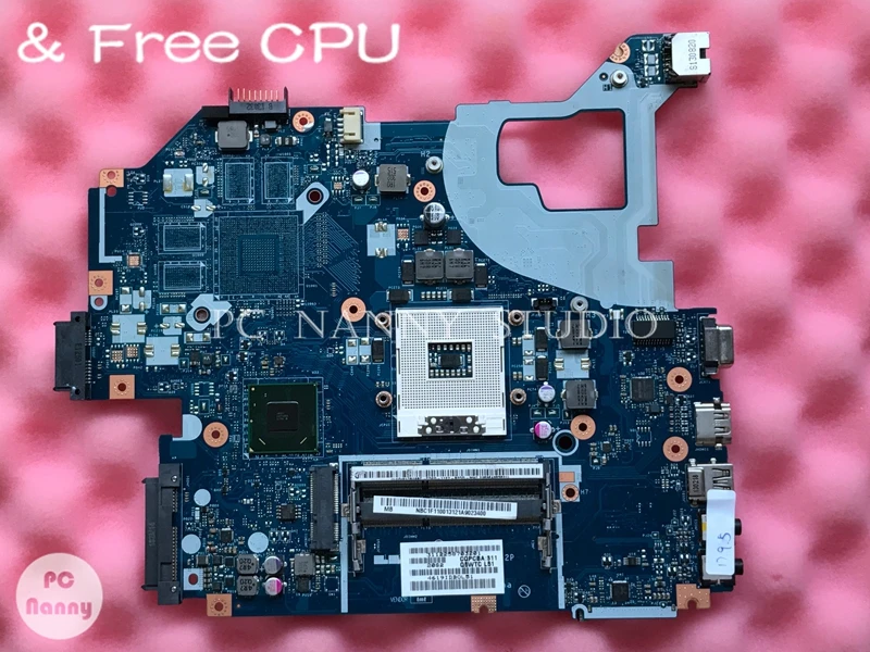 PCNANNY NBC1F11001 Q5WV1 LA 7912P материнская плата для ноутбука Acer aspire E1 531 NE56R V3 571 HM70 Бесплатный