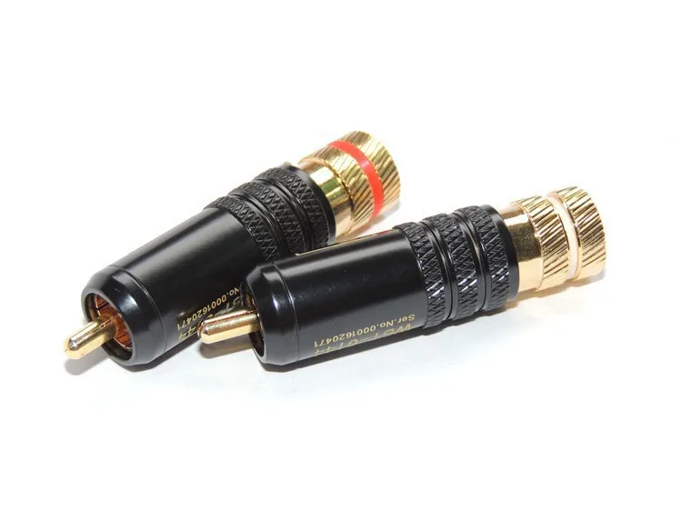 

16pcs Copper RCA Plug Material Screws Soldering Audio video speaker connector