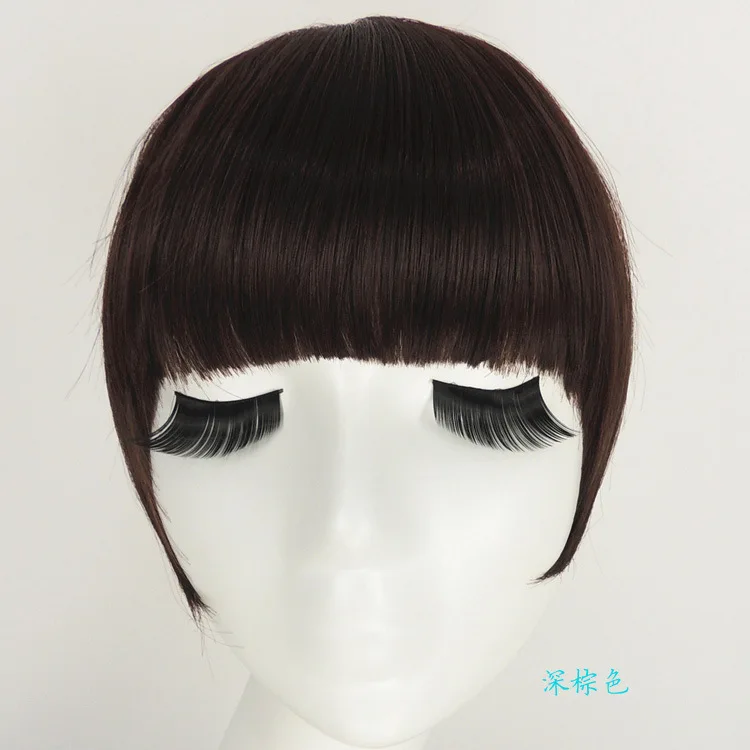 Бесплатная Доставка 30 г Клип В Реальных Волос Remy Челкой Fringe Расширения