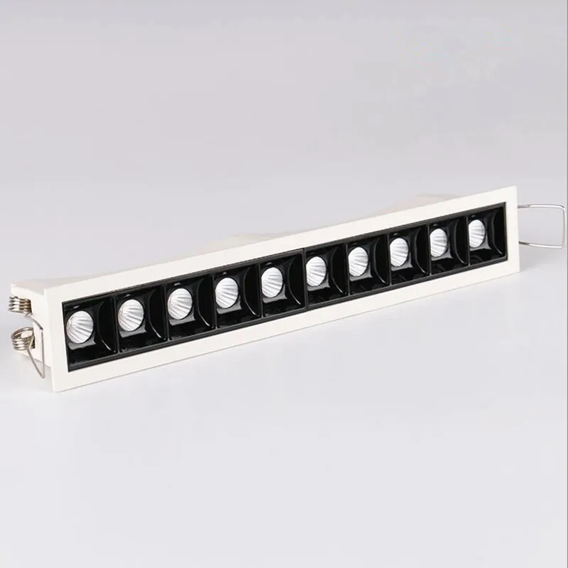 Square Micro Recessed Dimmable LED Downlights 4W10W20W30W COB LED Ceiling Lamp AC110V~220V LED Wall Spot Lights Indoor Lighting