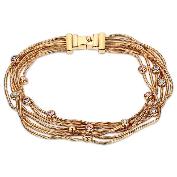 Модные Многослойные очаровательные цепочки и браслеты высокого качества AAA