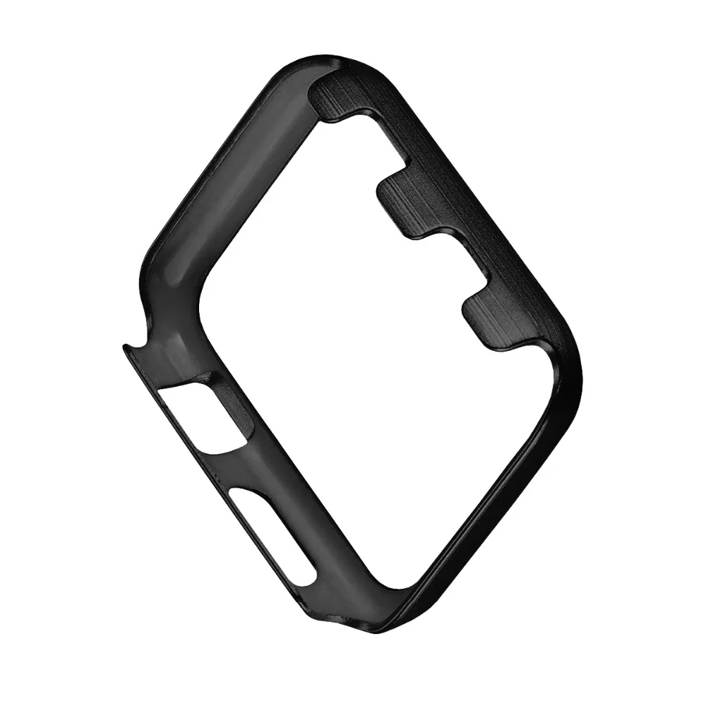 Матовый металлический корпус для Apple Watch случае 42/38/44/40 мм совместимый для iWatch серии 4 3 2 1 мужчины и женщины часы защитный чехол