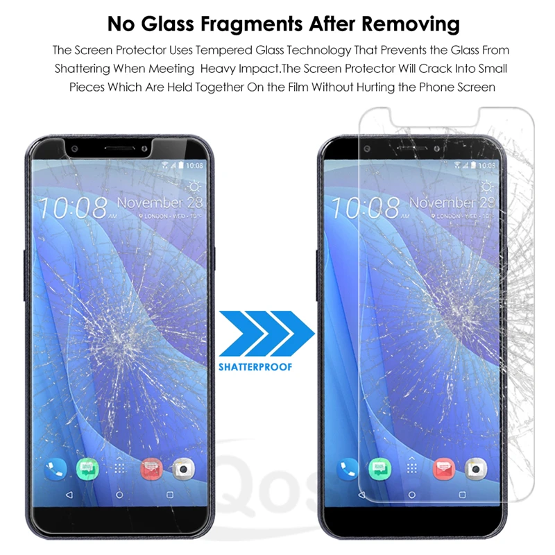 (2 упак. К.) телефон экран протектор для htc Desire 12 S закаленное стекло 2.5D 9h ультра