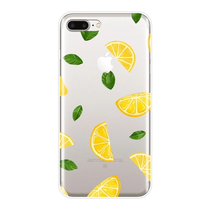 Для iPhone 6 S 6 S 7 8 X XR XS Max чехол для телефона силиконовый сосна яблоко авокадо мягкая задняя крышка для apple iPhone 8 7 6 S 6 S Plus чехол