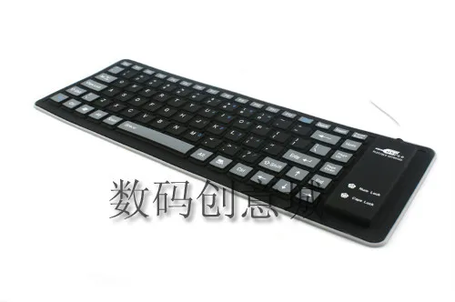 Цветная Гибкая мягкая Водонепроницаемая силиконовая клавиатура 88 клавиш USB для