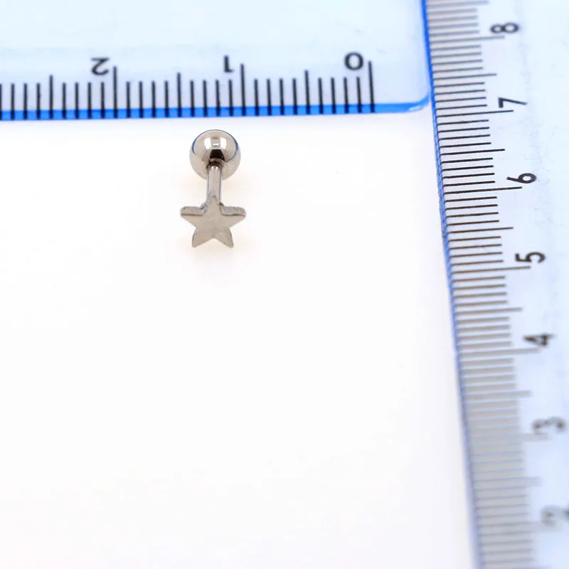 Серьги гвоздики из хирургической нержавеющей стали с титановым покрытием 30