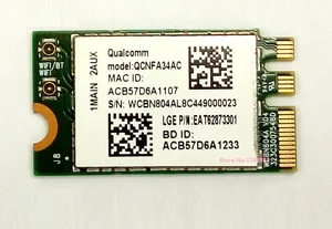 Оптовая продажа, новинка для Atheros QCNFA34AC 802.11AC NGFF M.2, Беспроводной Wi-Fi для Bluetooth 4,0 карты, двухдиапазонный 2,4 ГГц5 ГГц 433 Мбитс