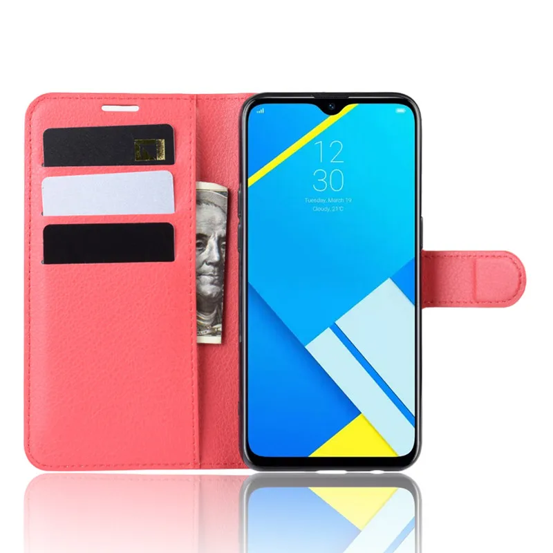 Чехол-книжка Realme C2 из искусственной кожи, чехол для телефона OPPO Realme C2 C 2 RealmeC2, защитный чехол на заднюю панель