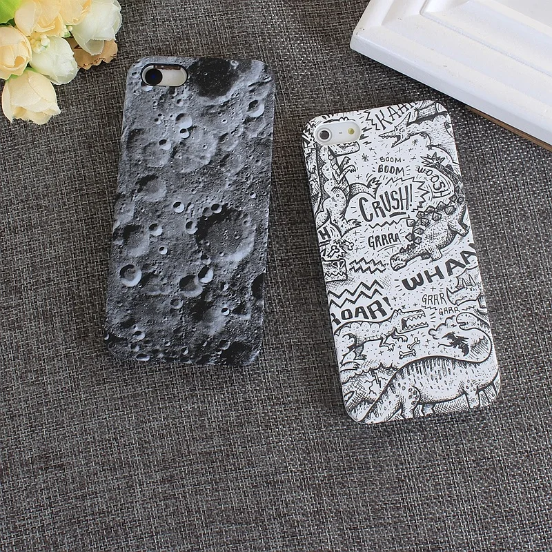 Космический Поверхности Case Для iPhone 6 Граффити Рисунок Крышка Телефона вернуться