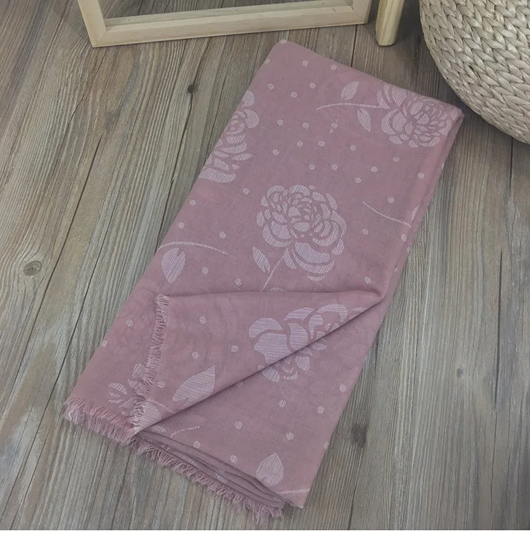 pink Marte& Joven, роскошный бренд, с цветочным принтом розы, для женщин, шали с бахромой, обертывания, модные, весна/осень, теплые шарфы, палантин для дам - Цвет: pink