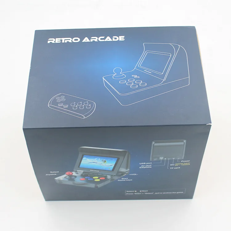 

Retro Aracade Mini Arcade Rocker Handheld Game Console 4.3 Inch Built-in 3000 Classic Games For Nostalgic For Gba Retro FC