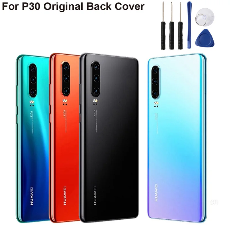 Аутентичный чехол для задней панели huawei P30 6," стеклянный задний Чехол