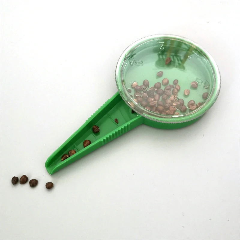Adjustable Size Plastic Seeder 5 Setting Disseminator Garden Sowing Funnel Type Apparatus Farm Tools | Дом и сад