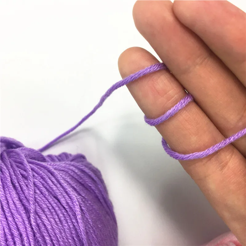 1 шар 50 г молочный хлопок пряжа шелк протеин Детская шерсть DIY Вязание связанный вручную свитер пряжа вязаное одеяло вязание крючком Пряжа