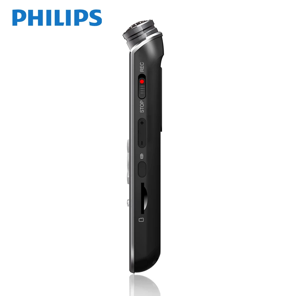 Новейший цифровой диктофон PHILIPS с двумя микрофонами и функцией FM поддержка