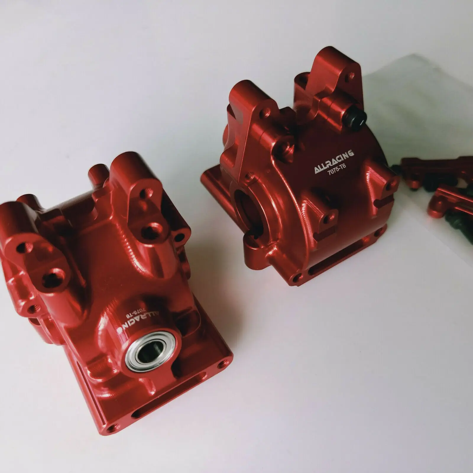 CNC алюминий 7075-t6 передняя+ задняя Трансмиссия Коробки Передач Чехол для Tekno RC