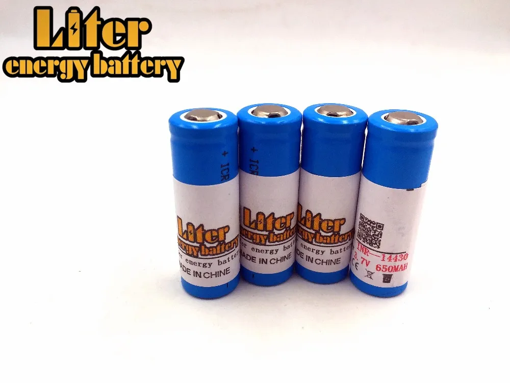14430 батарея 3,7 V 650 mAh литий-ионная аккумуляторная батарея батареи для ландшафтного освещения