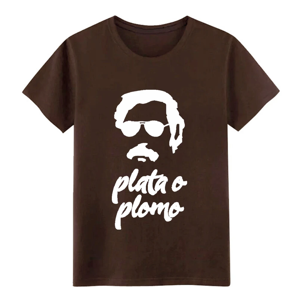 Pablo escobar plata o plomo футболка для мужчин дизайнерская S XXXL Мужская крутая на