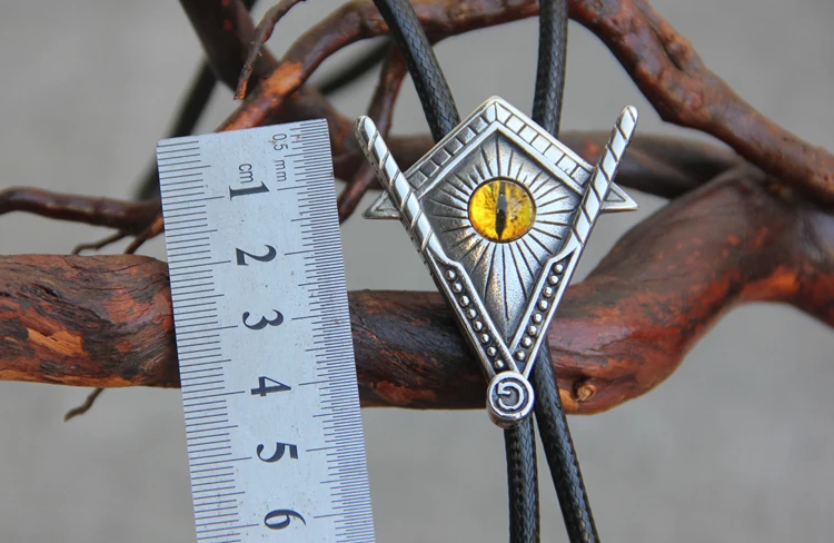 Original designer bolotie stainless steel resin eye bolo tie for men personality neck tie fashion accessory