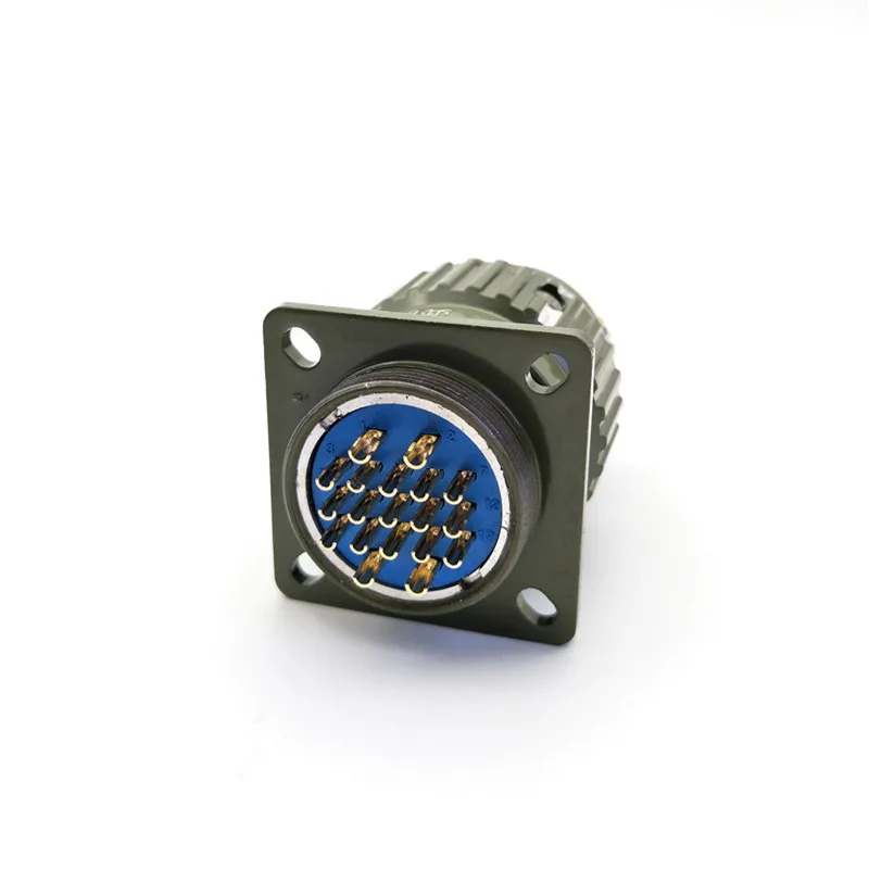Военная Модель авиационный разъем позолоченный 19 контактов круглый армейский