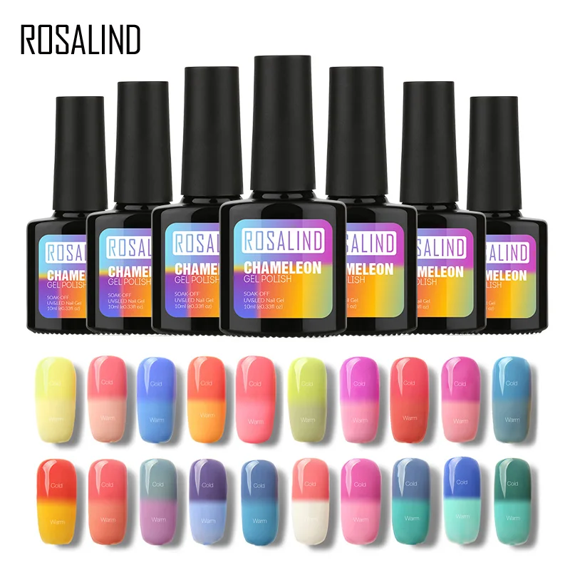 ROSALIND гель 1S P + черная бутылка 10 мл хамелеон изменяющийся от температуры T01-30