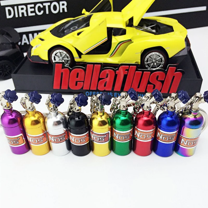 Новинка 2019 бутылка с азотом металлическая брелок держатель для ключей