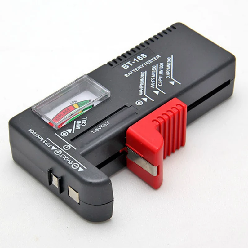 Тестер батареек-кнопок BT-168 Universal для 9В 1,5В и AAA AA C D с дисплеем и кодированным измерителем.
