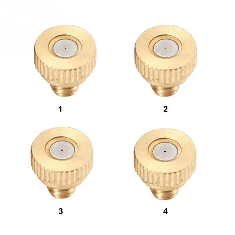 5pcs/set 3/16 Inch 4Sizes Brass Atomization Spray Nozzles Garden Cooling Misting Sprinkler Watering Accessories | Дом и сад
