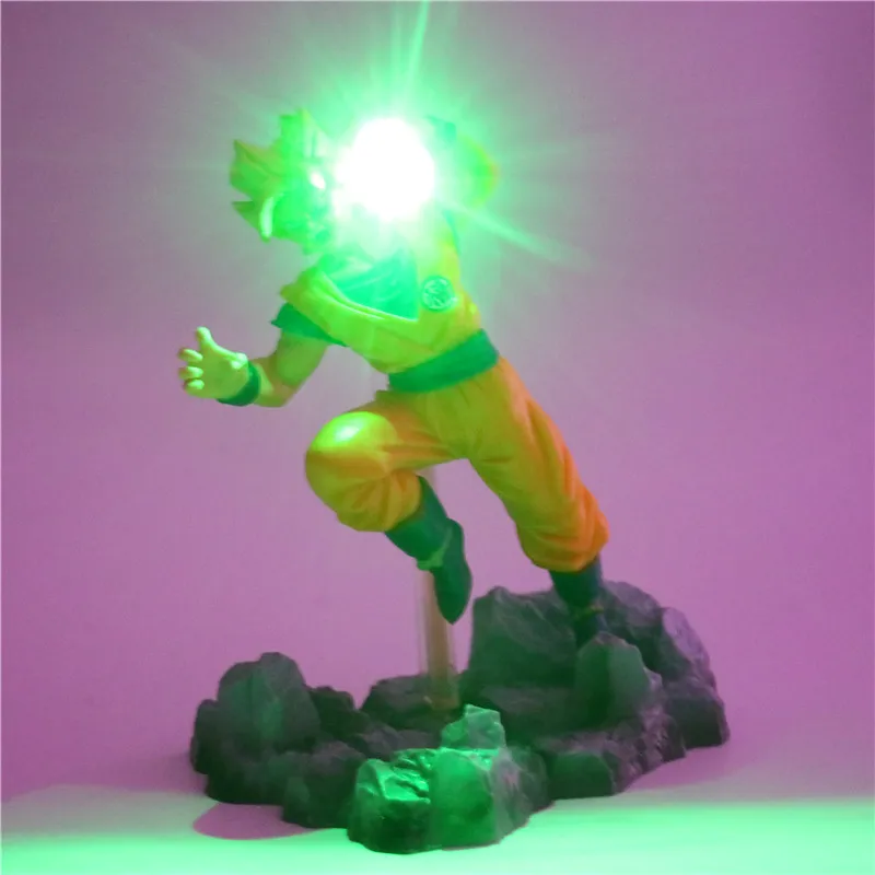 Зеленый Dragon Ball Z Супер Saiyan Сын Гохан свет стол фигурки ночника Аниме Драконий жемчуг: фигурка Коллекционная модель Игрушечные лошадки - Испускаемый цвет: Зеленый