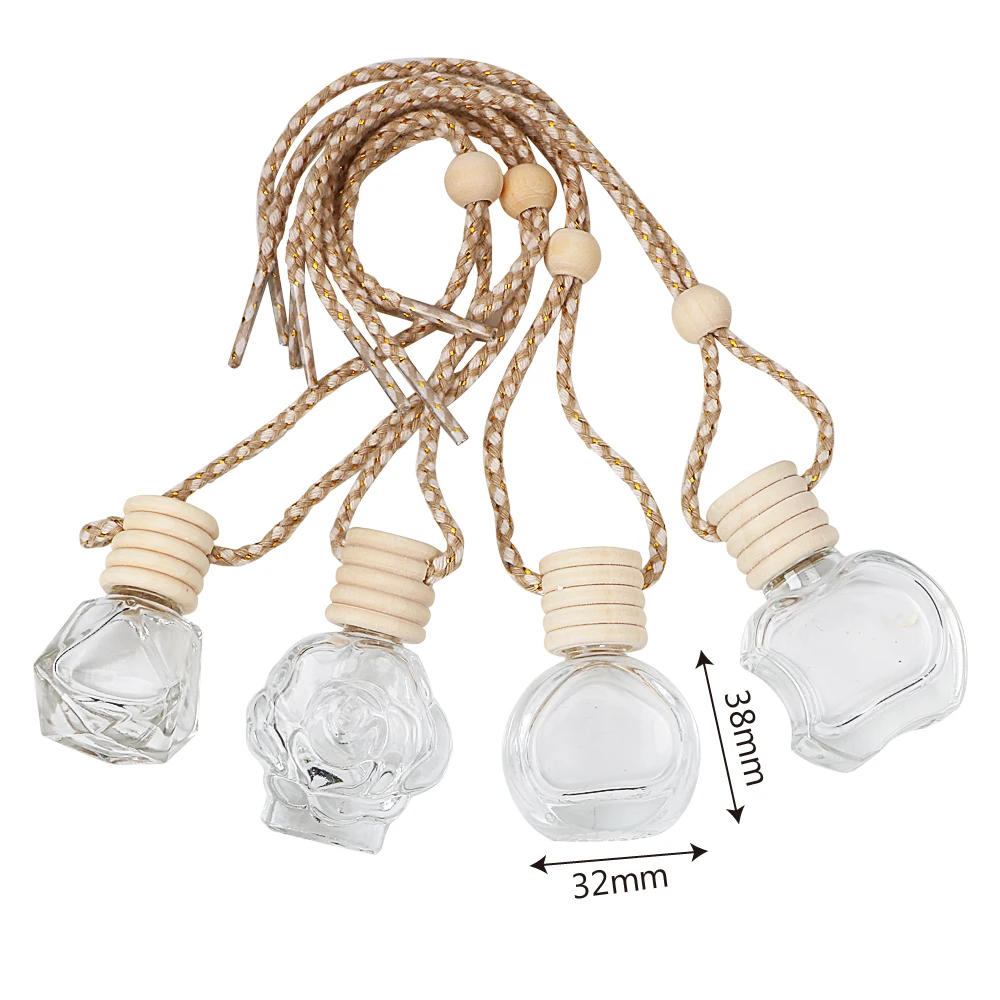 Автомобиль флакон духов для Essential Масла подвесная стеклянная бутылка освежитель