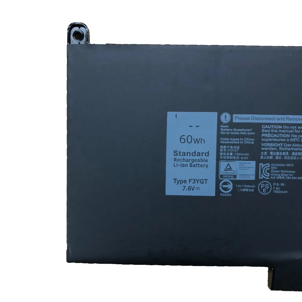 7.6V 60wh F3YGT new Original Laptop Battery For DELL Latitude 12 7000 7280 7480 DM3WC 0DM3WC 2X39G | Компьютеры и офис