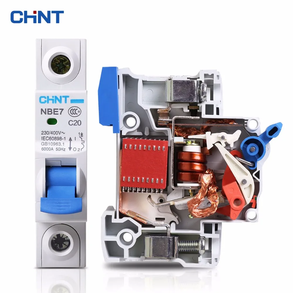 1P 10A/16A/20A/25A/3 230/400V Мини автоматический выключатель MCB c тип 18 мм защита от
