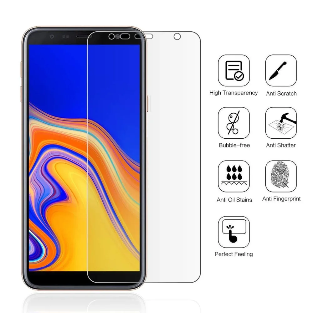 Защитное стекло закаленное для Samsung Galaxy j6 j4 plus 2 шт. | Мобильные телефоны и