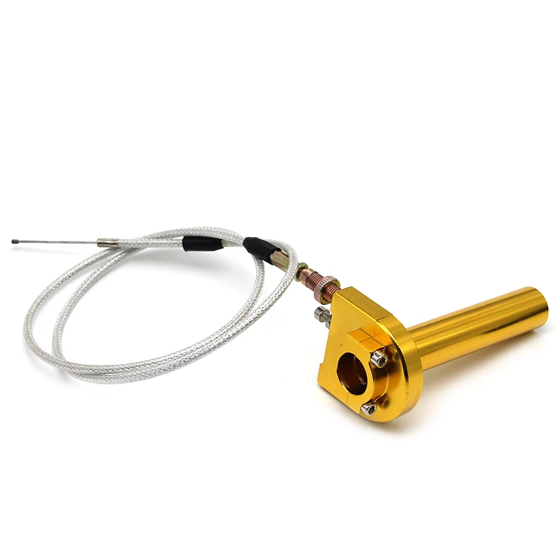 Gold color ZSDTRP цвета алюминий 22 мм дроссельная заслонка поворотная ручка Быстрый Твистер универсальный все 22 мм ручной Бар мотоцикл для KTM Honda - Цвет: Gold color