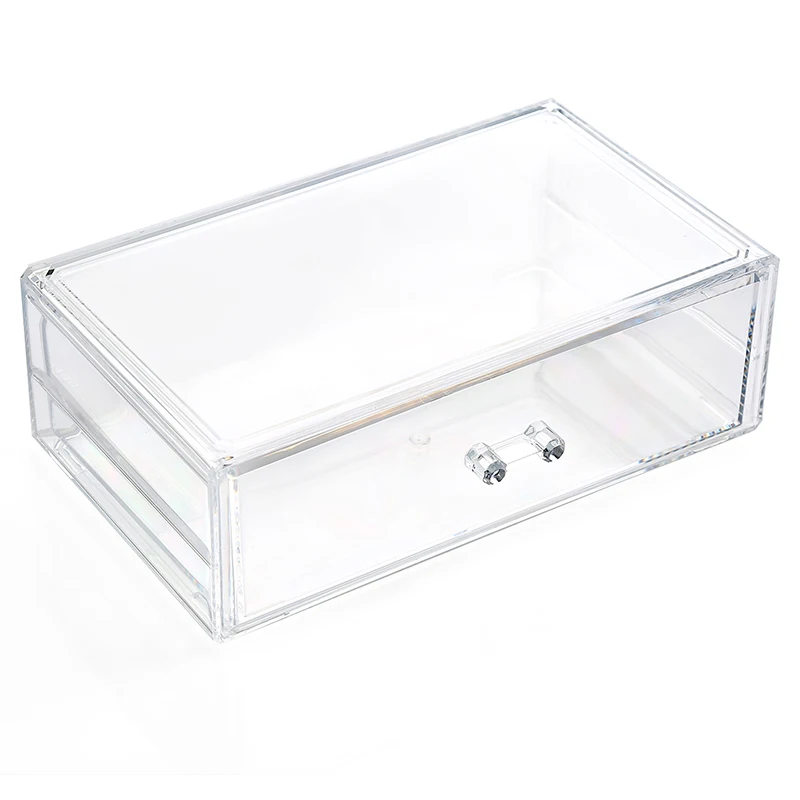 C227-1 1 drawer ANFEI акриловая коробка для макияжа большая коробка для хранения макияжа высокого качества PS пластиковый органайзер для косметики коробка с ящиком C227-3 - Цвет: C227-1 1 drawer