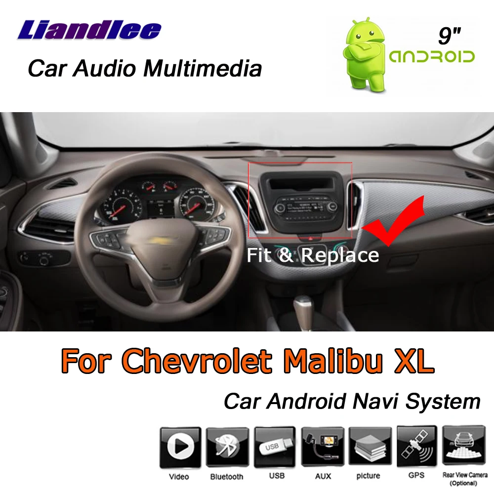 Liandlee Android 8 UP для Chevrolet Malibu XL~ для стерео-Радио автомобильной Carplay камеры gps карта навигатор навигационная система без CD DVD