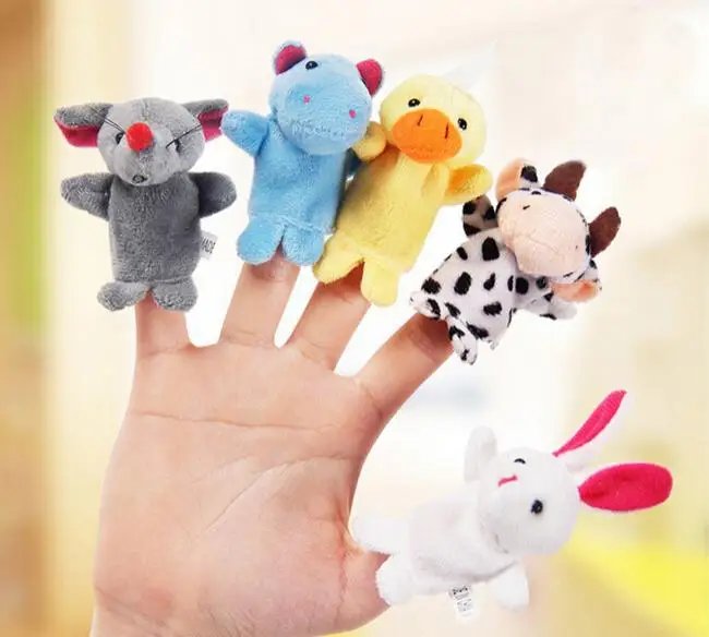 10 Pcs/Lot Mini Funny Soft Plush Toys Cartoon Biological Animal Finger Puppet For Child Baby Favor Dolls | Игрушки и хобби